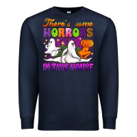 Navy theres some horrors in this house Premium Sweatshirt - Artiststas