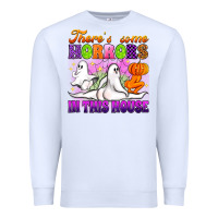 White theres some horrors in this house Premium Sweatshirt - Artiststas