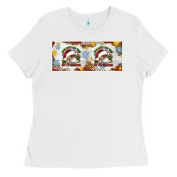 White When You're Dead Inside But It's Christmas Hippie Skeleton Santa Ladies Tee - Artiststas
