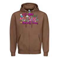Chestnut 100 Nursing Students Teams Zipper Hoodie - CowhideDigitalArt