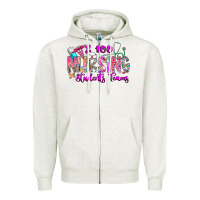 Oatmeal Heather 100 Nursing Students Teams Zipper Hoodie - CowhideDigitalArt