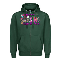 Sports Green 100 Nursing Students Teams Zipper Hoodie - CowhideDigitalArt