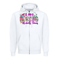 White 100 Nursing Students Teams Zipper Hoodie - CowhideDigitalArt