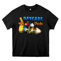 Black daycare dude Heavy Core Tee - BundleAndBundleShop