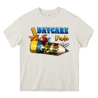 Cream daycare dude Heavy Core Tee - BundleAndBundleShop