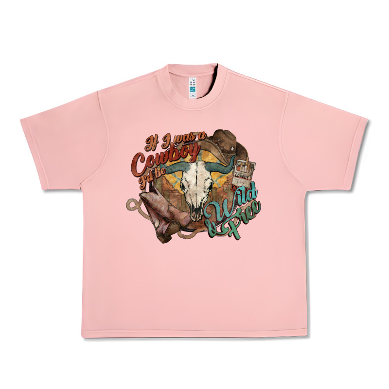 Cowboy Wild And Free Western Urban Heavy Tee by HowdyJamesFarm | Teevron
