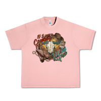 Salmon Cowboy wild and free western Urban Heavy Tee - HowdyJamesFarm