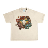 Sandshell Cowboy wild and free western Urban Heavy Tee - HowdyJamesFarm