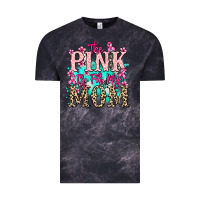 Cloud Black The pink is for my Mom Cancer Awareness Vintage Tee - HowdyJamesFarm