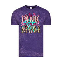 Cloud Purple The pink is for my Mom Cancer Awareness Vintage Tee - HowdyJamesFarm