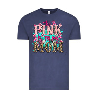 Vintage Denim The pink is for my Mom Cancer Awareness Vintage Tee - HowdyJamesFarm