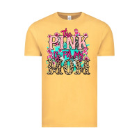 Vintage Mustard The pink is for my Mom Cancer Awareness Vintage Tee - HowdyJamesFarm
