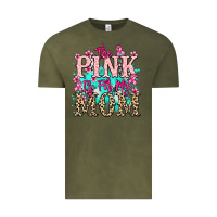 Vintage Olive The pink is for my Mom Cancer Awareness Vintage Tee - HowdyJamesFarm