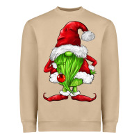 Mushroom green christmas gnomes Heavyweight Sweatshirt - FaDigitalArtStudio