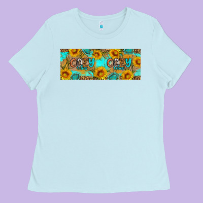 Cozy Vibes Ladies Tee Designed By Artiststas