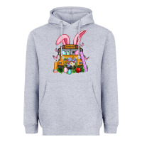 Heather Grey school bus easter Heavyweight Hoodie - Artiststas