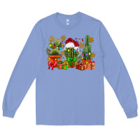 Colony Blue christmas cactus Long Sleeve Tee - CowGirlArtShop