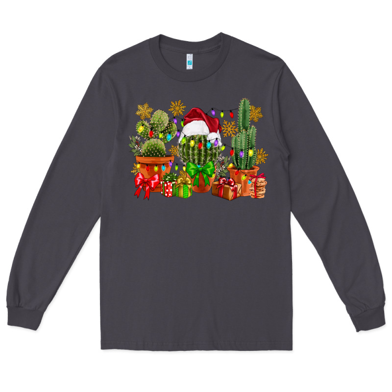 Christmas Cactus Long Sleeve Tee by CowGirlArtShop | Teevron