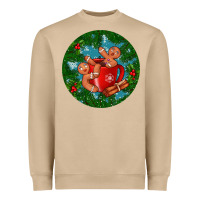Mushroom gingerbread men with hot chocolate Heavyweight Sweatshirt - BundleAndBundleShop
