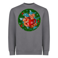 Storm gingerbread men with hot chocolate Heavyweight Sweatshirt - BundleAndBundleShop