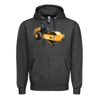 Charcoal Heather Compactor Illustrations Zipper Hoodie - LillyAllenDesigns
