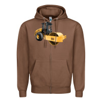 Chestnut Compactor Illustrations Zipper Hoodie - LillyAllenDesigns