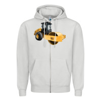 Dove Grey Compactor Illustrations Zipper Hoodie - LillyAllenDesigns