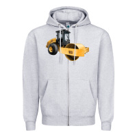 Heather Grey Compactor Illustrations Zipper Hoodie - LillyAllenDesigns