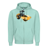 Seafoam Compactor Illustrations Zipper Hoodie - LillyAllenDesigns