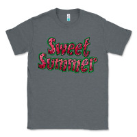 Charcoal Heather sweet summer watermelon Classic Tee - NancyCooperArtShop