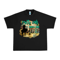 Black Pretty girls walk like this Urban Heavy Tee - HowdyJamesFarm