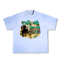 Grape Ice Pretty girls walk like this Urban Heavy Tee - HowdyJamesFarm
