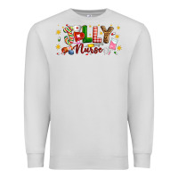 Dove Grey Christmas jolly nurse Premium Sweatshirt - Artiststas