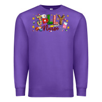 Purple Christmas jolly nurse Premium Sweatshirt - Artiststas