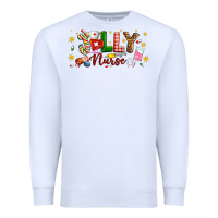 White Christmas jolly nurse Premium Sweatshirt - Artiststas