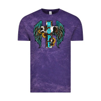 Cloud Purple Western Wings Cross Hope Vintage Tee - RanaPortraitStore