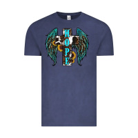 Vintage Denim Western Wings Cross Hope Vintage Tee - RanaPortraitStore