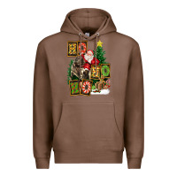 Chestnut Christmas Trex Ho Ho Ho Santa Premium Hoodie - FaDigitalArtStudio