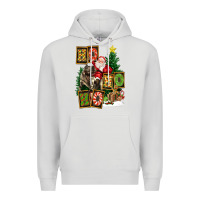 Dove Grey Christmas Trex Ho Ho Ho Santa Premium Hoodie - FaDigitalArtStudio