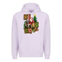 Lilac Christmas Trex Ho Ho Ho Santa Premium Hoodie - FaDigitalArtStudio