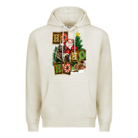 Oatmeal Heather Christmas Trex Ho Ho Ho Santa Premium Hoodie - FaDigitalArtStudio