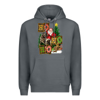 Rock Christmas Trex Ho Ho Ho Santa Premium Hoodie - FaDigitalArtStudio
