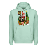 Seafoam Christmas Trex Ho Ho Ho Santa Premium Hoodie - FaDigitalArtStudio