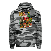 Slate Camo Christmas Trex Ho Ho Ho Santa Premium Hoodie - FaDigitalArtStudio