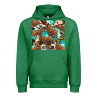 Emerald astec cowhide highlands cow Urban Hoodie - BarkalooDesign