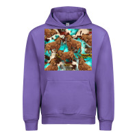 Tulip astec cowhide highlands cow Urban Hoodie - BarkalooDesign