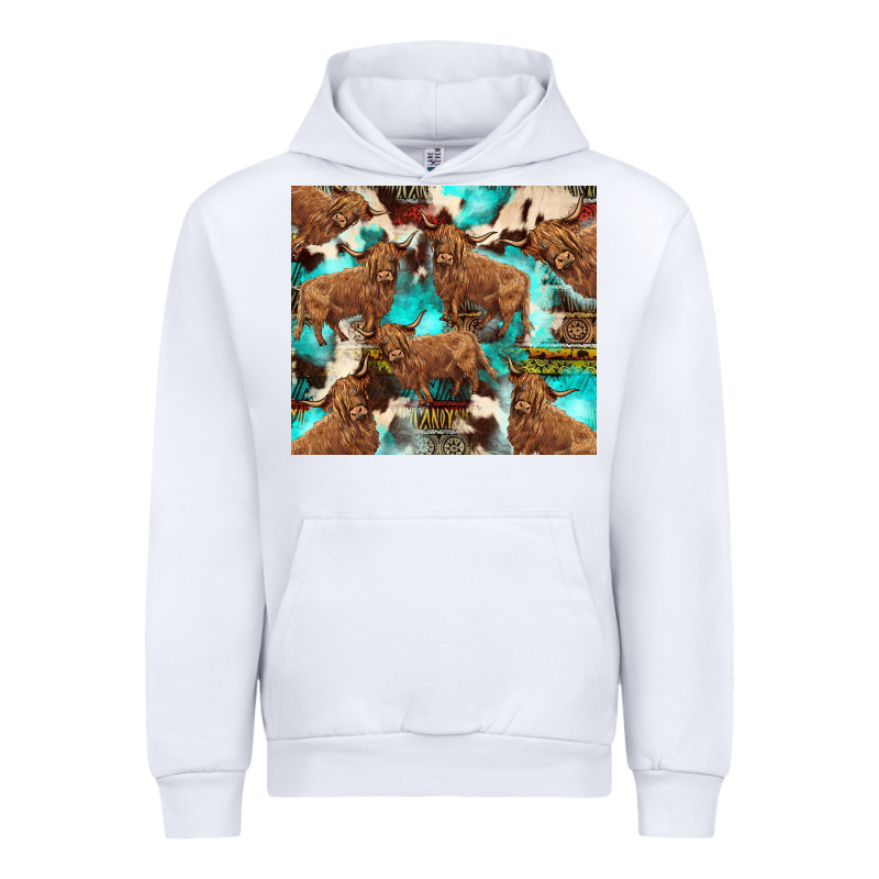 Astec Cowhide Highlands Cow Urban Hoodie by BarkalooDesign | Teevron
