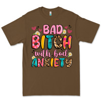 Cacao bad bitch with bad anxiety Premium Tee - Artiststas