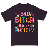 Plum bad bitch with bad anxiety Premium Tee - Artiststas