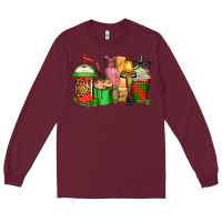 Christmas Movie Coffee Cups Long Sleeve Tee | Teevron